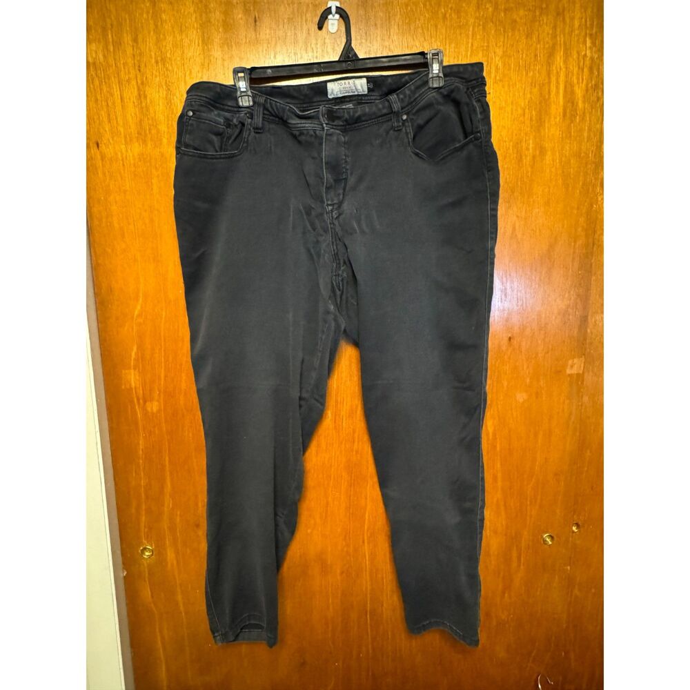 Torrid Black Skinny Jeans Women's Size 24 Stretch Denim High Rise